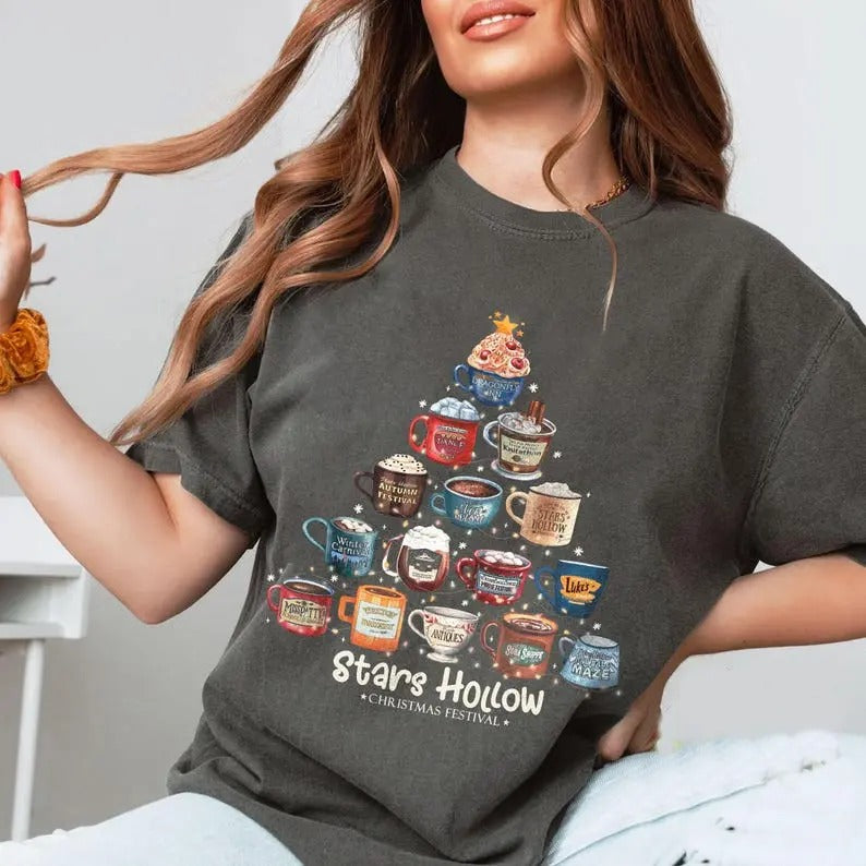 Stars Hollow Luke'S Diner Coffee Tree Festival - Adult & Kids T-Shirts, Sweatshirts & Hoodies apparel design preview 1