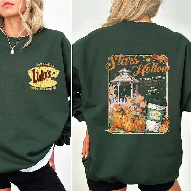 Stars Hollow Where You Lead I Will Follow Back Front - Adult & Kids T-Shirts, Sweatshirts & Hoodies apparel design preview 1