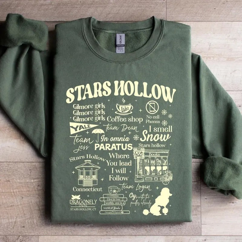 Stars Hollow Where You Lead I Will Follow Gilmore - Adult & Kids T-Shirts, Sweatshirts & Hoodies apparel design preview 1