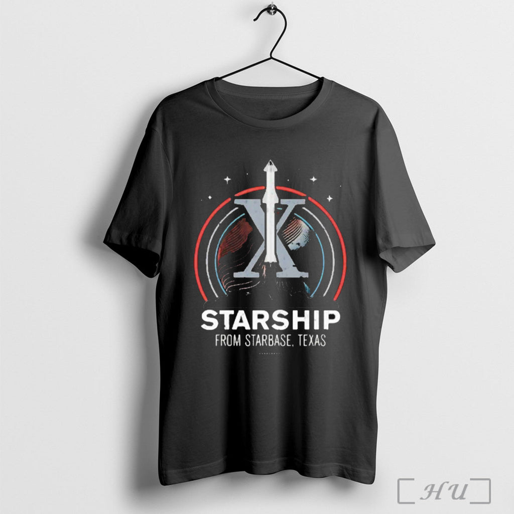 Starship From Starbase Texas X - Adult & Kids T-Shirts, Sweatshirts & Hoodies apparel design preview 1