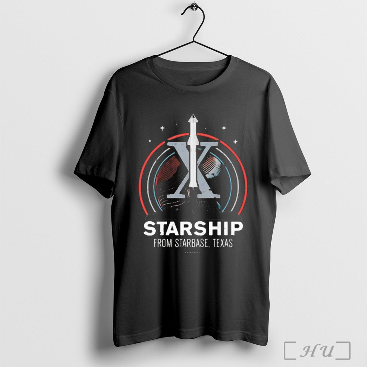 Starship From Starbase Texas X - Adult & Kids T-Shirts, Sweatshirts & Hoodies apparel design preview 1