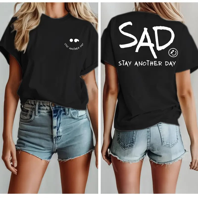 Stay Another Day Mental Health Matter S 4XL Menswear - Adult & Kids T-Shirts, Sweatshirts & Hoodies apparel design preview 1