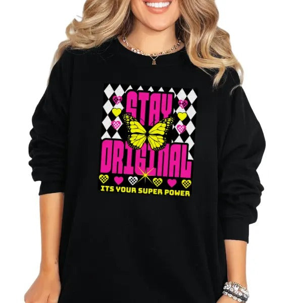 'Stay Original 'S Your Super Power' Grunge Casual - Adult & Kids T-Shirts, Sweatshirts & Hoodies apparel design preview 1