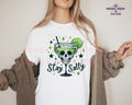 Stay Salty Skull Margaritas Glass Skeleton Alcohol - Adult & Kids T-Shirts, Sweatshirts & Hoodies apparel design preview 1