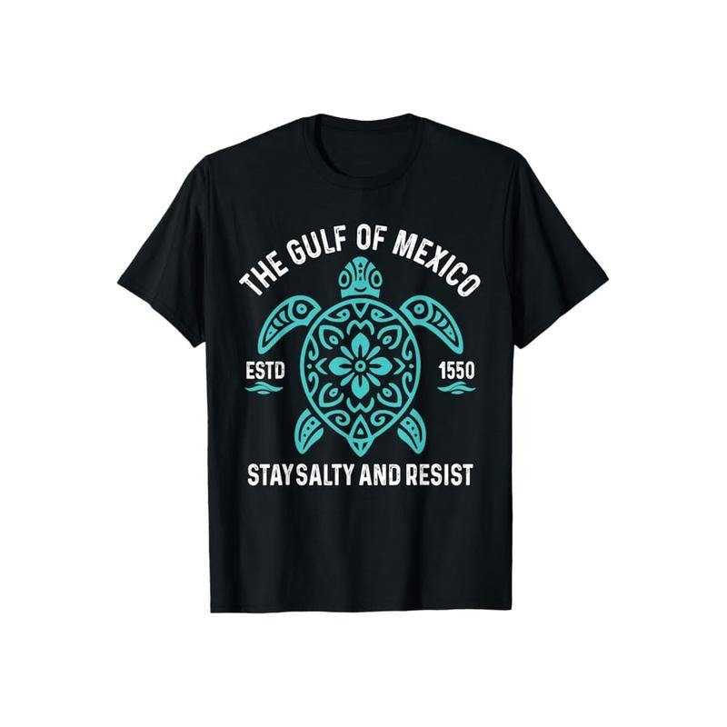 Stay Gulf Mexico Be Salty Resist Turtle Cotton Casual - Adult & Kids T-Shirts, Sweatshirts & Hoodies apparel design preview 1