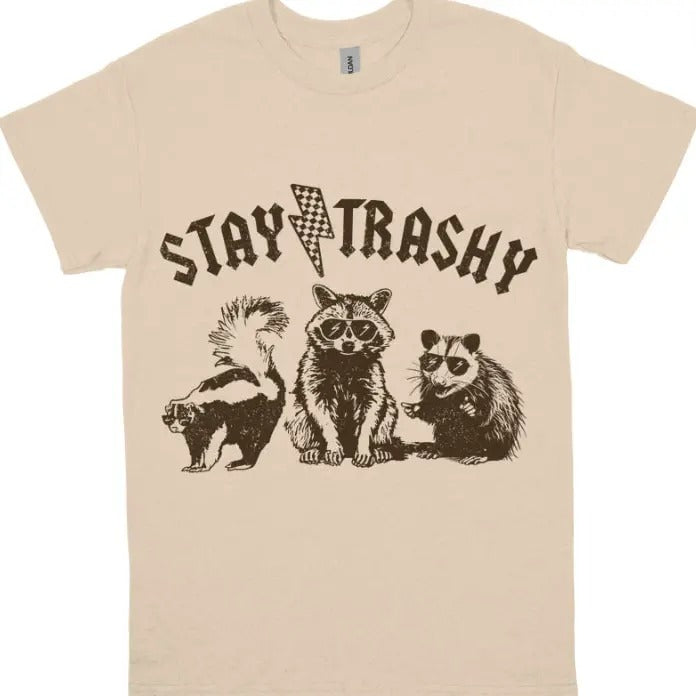 Stay Trashy Funny Raccoons Opossums Squad Team Trash - Adult & Kids T-Shirts, Sweatshirts & Hoodies apparel design preview 1