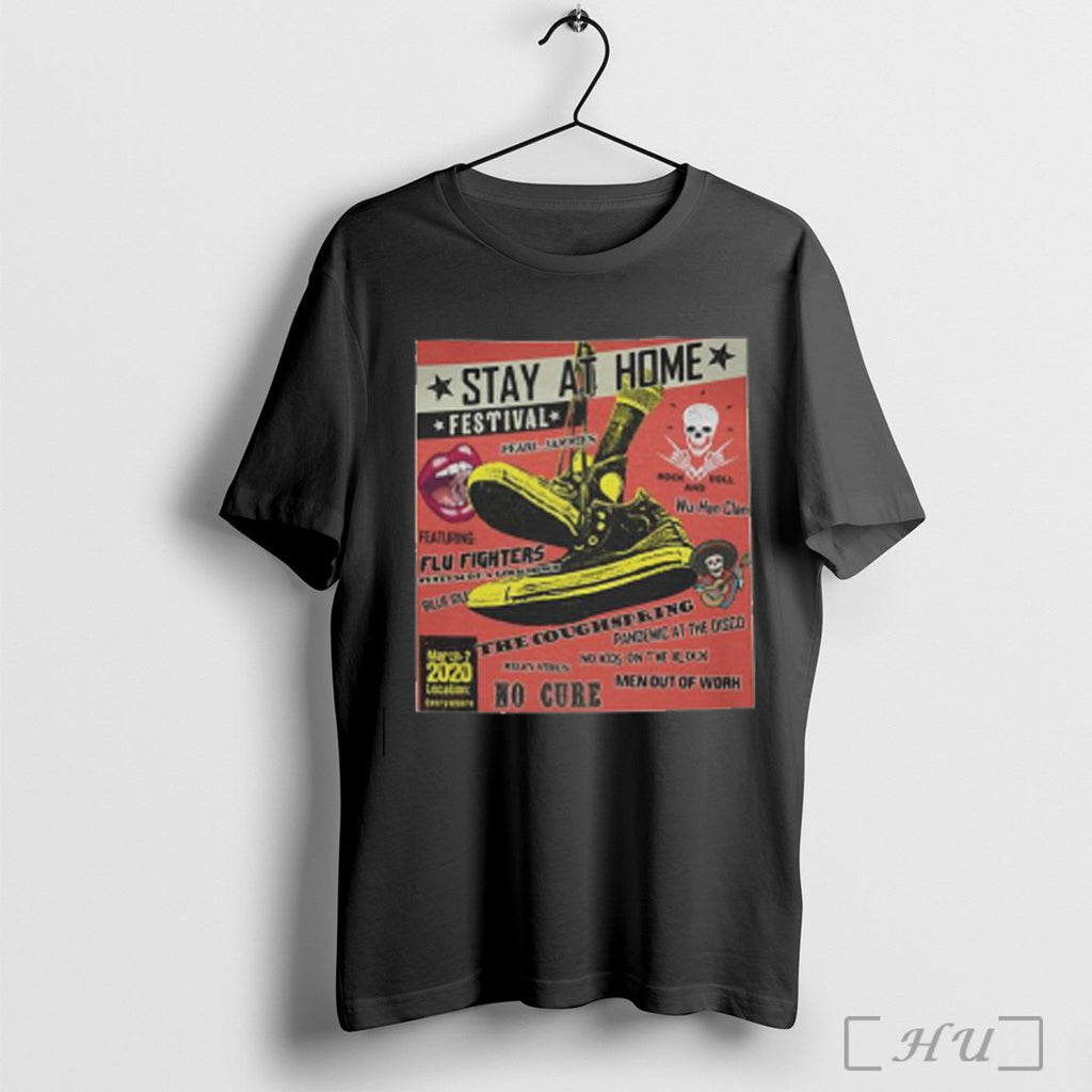 Stay At Home Festival Pearl Jammies Men Out Of Work - Adult & Kids T-Shirts, Sweatshirts & Hoodies apparel design preview 1