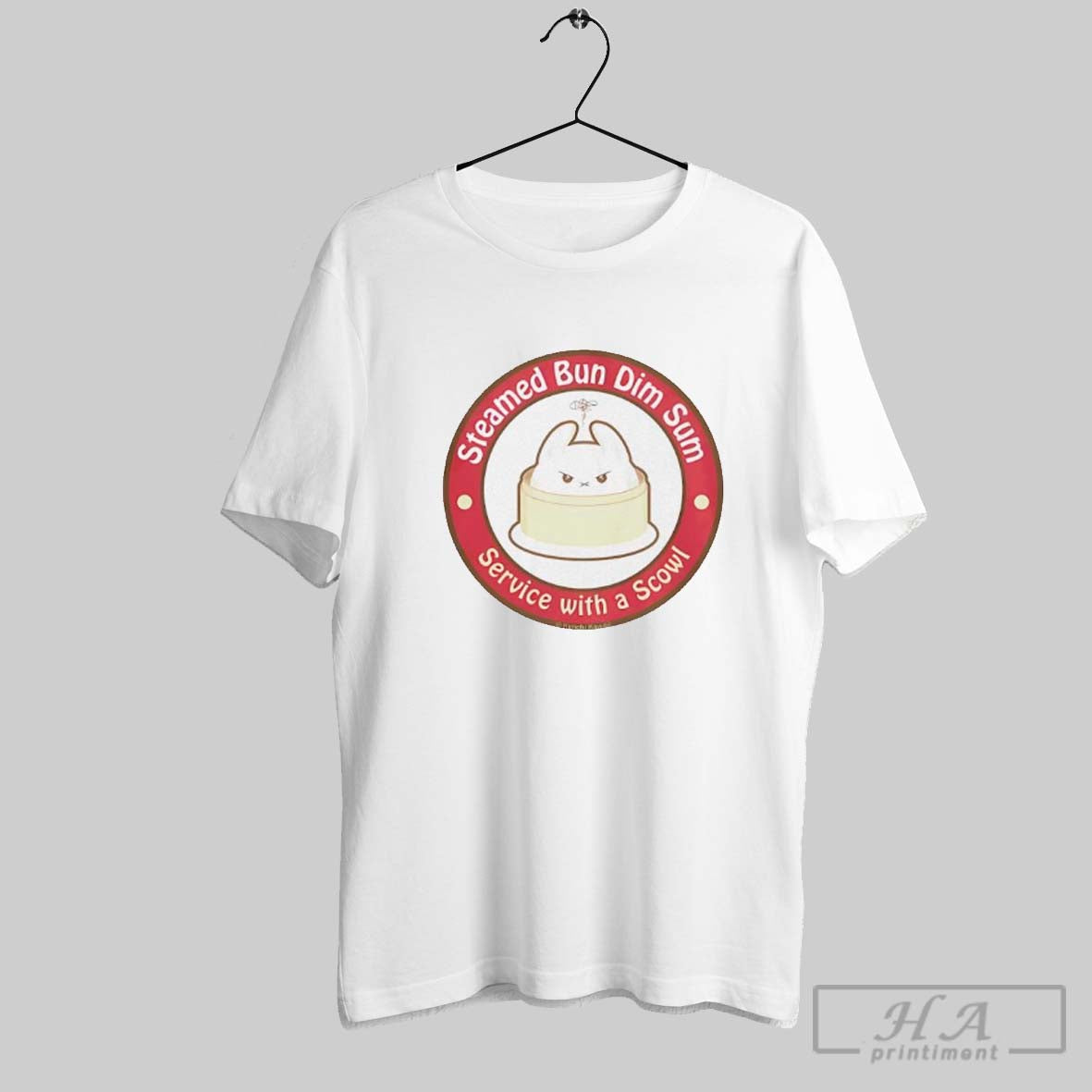Steamed Bun Dim Sum Service With A Scowl - Adult & Kids T-Shirts, Sweatshirts & Hoodies apparel design preview 1
