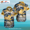Steelers Hawaiian Sunset Dolphins Ocean Waves - Adult & Kids T-Shirts, Sweatshirts & Hoodies apparel design preview 1
