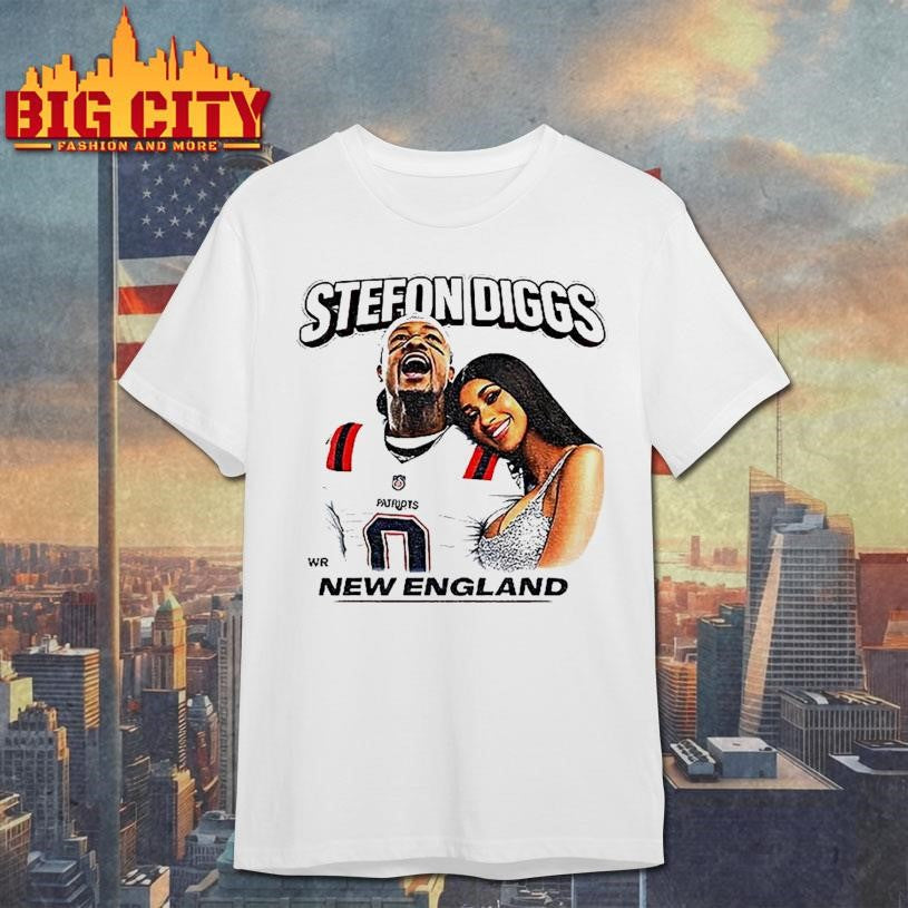 Stefon Diggs Cardi B New England Football Player - Adult & Kids T-Shirts, Sweatshirts & Hoodies apparel design preview 1
