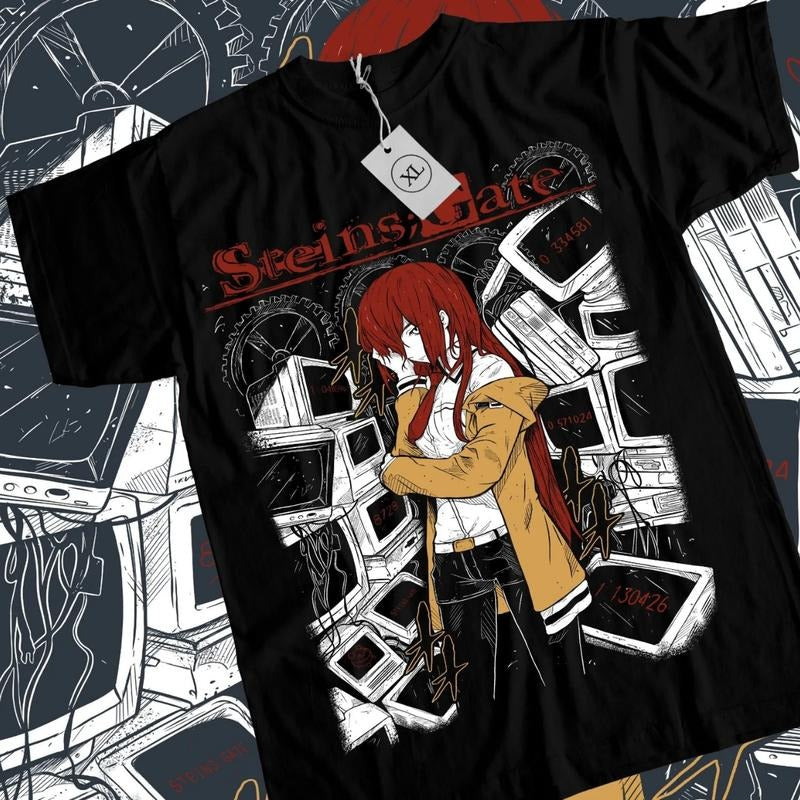 Steins Gate Anime Kurisu Makise Kawaii Waifu Manga - Adult & Kids T-Shirts, Sweatshirts & Hoodies apparel design preview 1