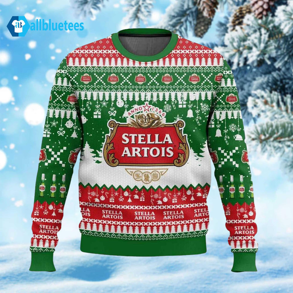 Stella Artois Beer Ugly Christmas Sweater - Holiday Gift product image