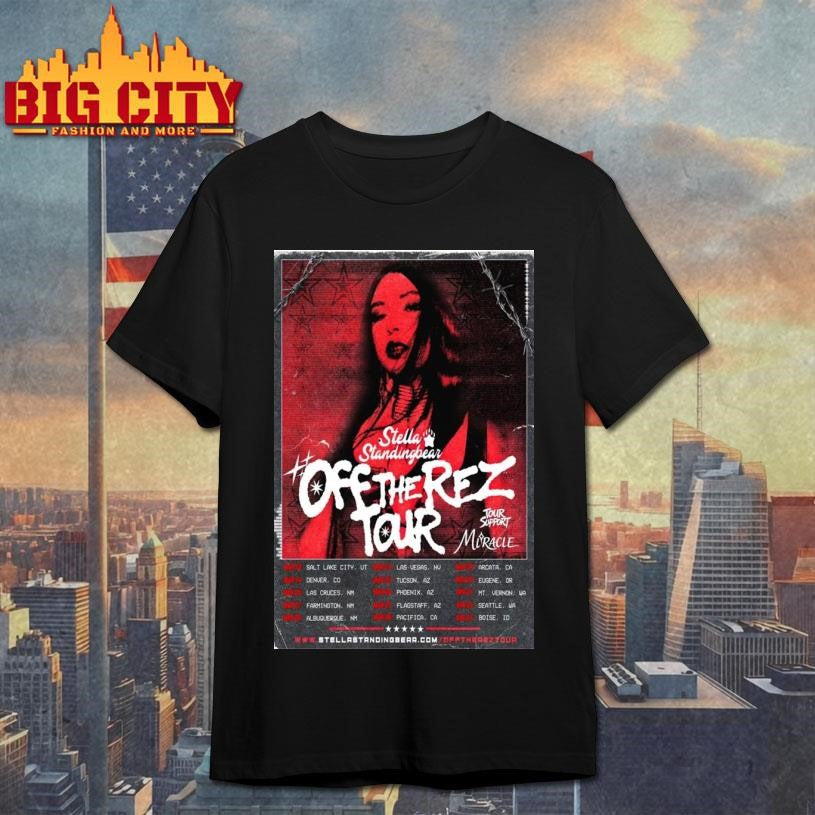 Stella Standingbear Off The Rez Tour 2026 Poster - Adult & Kids T-Shirts, Sweatshirts & Hoodies apparel design preview 1