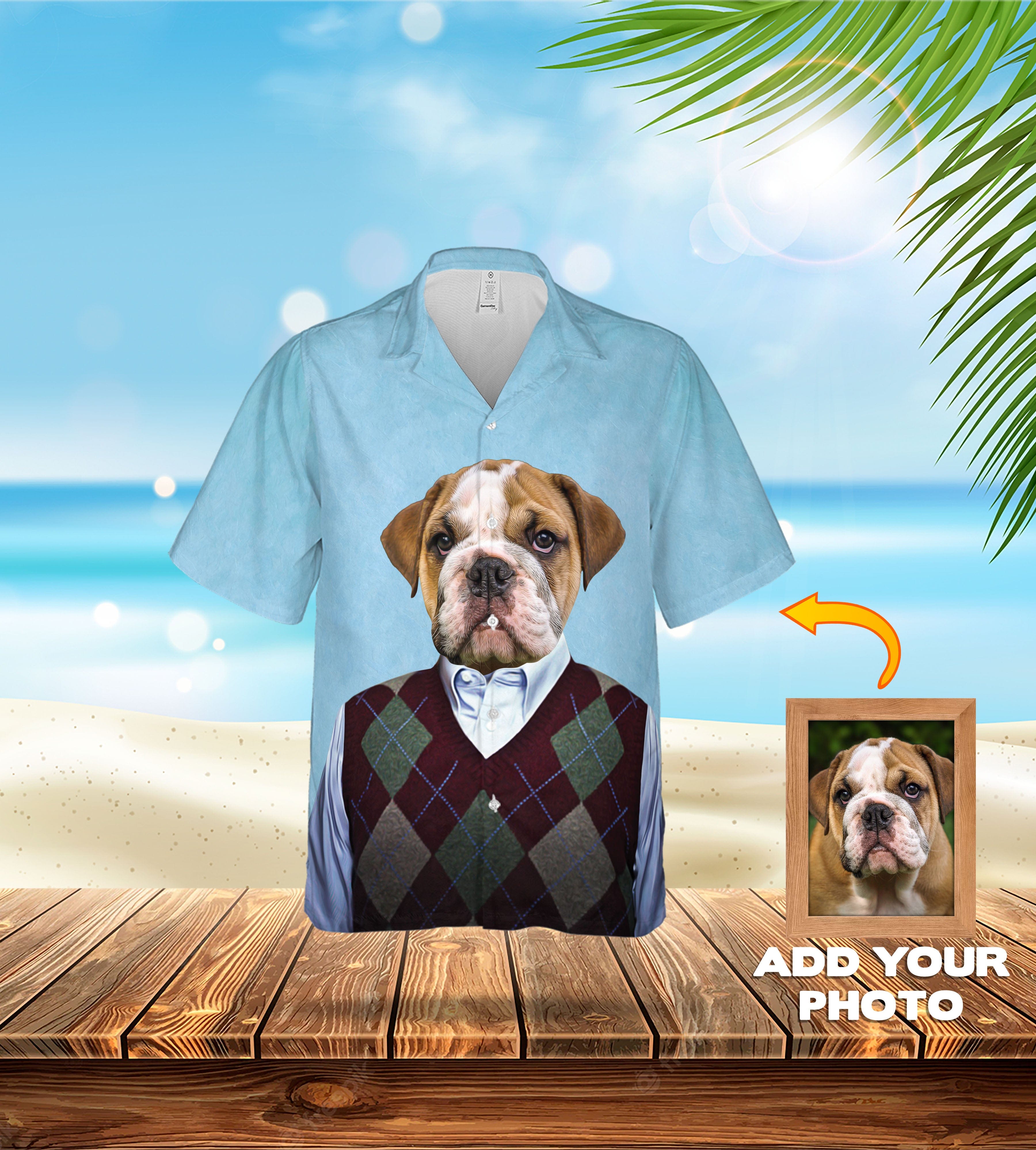 Custom Hawaiian (Step Doggos: 1 4 Pets) - Adult & Kids T-Shirts, Sweatshirts & Hoodies apparel design preview 1