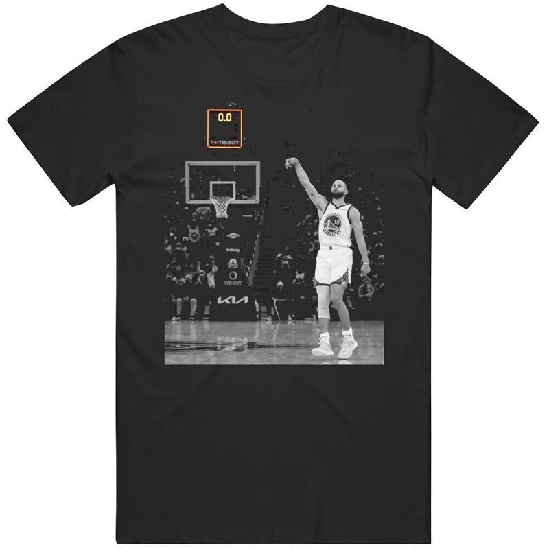 Steph Curry Buzzer Beater Golden State Fan Basketball - Adult & Kids T-Shirts, Sweatshirts & Hoodies apparel design preview 1
