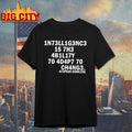 Stephen Hawking Intelligence Is The Ability To Adapt - Adult & Kids T-Shirts, Sweatshirts & Hoodies apparel design preview 1