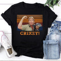Steve Irwin Animal Lover Crikey Black Crocodile - Adult & Kids T-Shirts, Sweatshirts & Hoodies apparel design preview 1