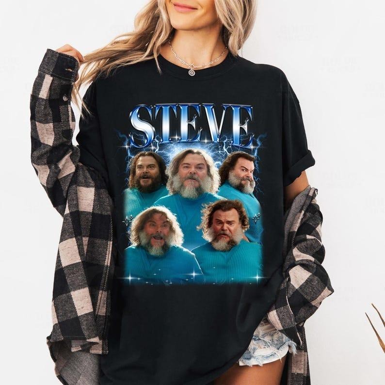 Steve MineC Movie Block World Funny Videogames Fans - Adult & Kids T-Shirts, Sweatshirts & Hoodies apparel design preview 1