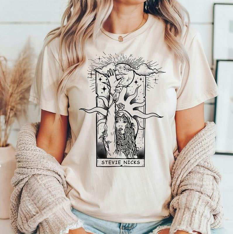 Stevie Nicks Retro 2024 Concert Fan - Adult & Kids T-Shirts, Sweatshirts & Hoodies apparel design preview 1