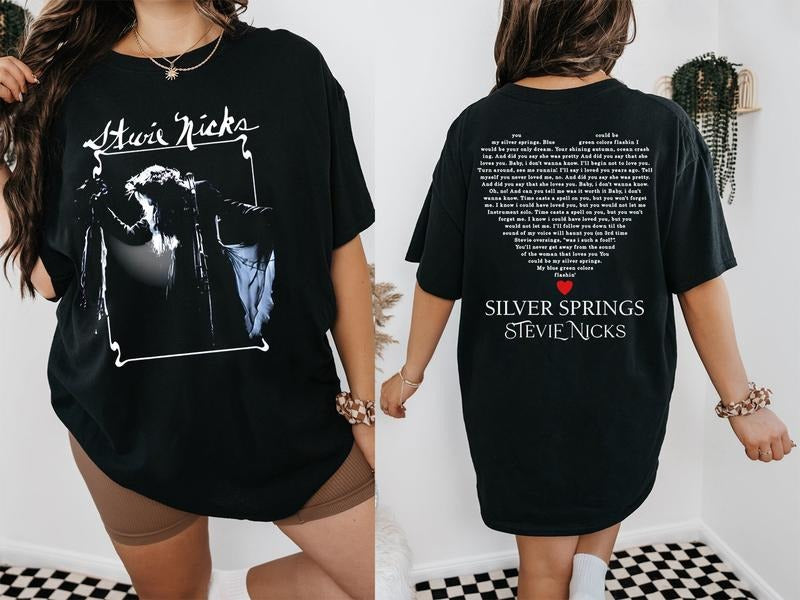 Stevie Nicks Silver Spring Concert Tour - Adult & Kids T-Shirts, Sweatshirts & Hoodies apparel design preview 1