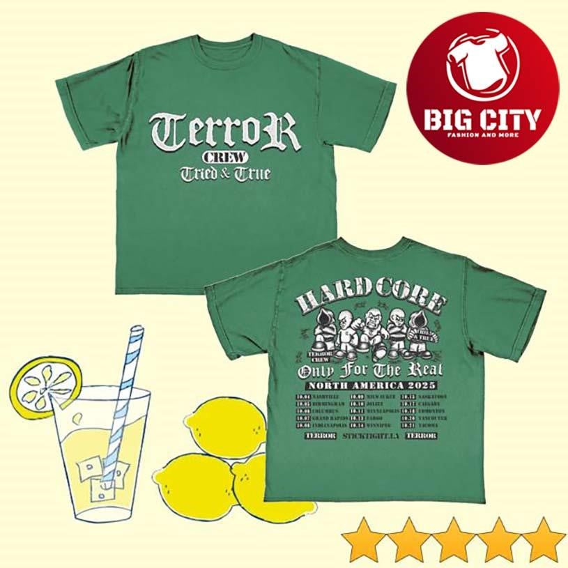 Sticktight Terror Only 4 The Real Tour Two Sided - Adult & Kids T-Shirts, Sweatshirts & Hoodies apparel design preview 1