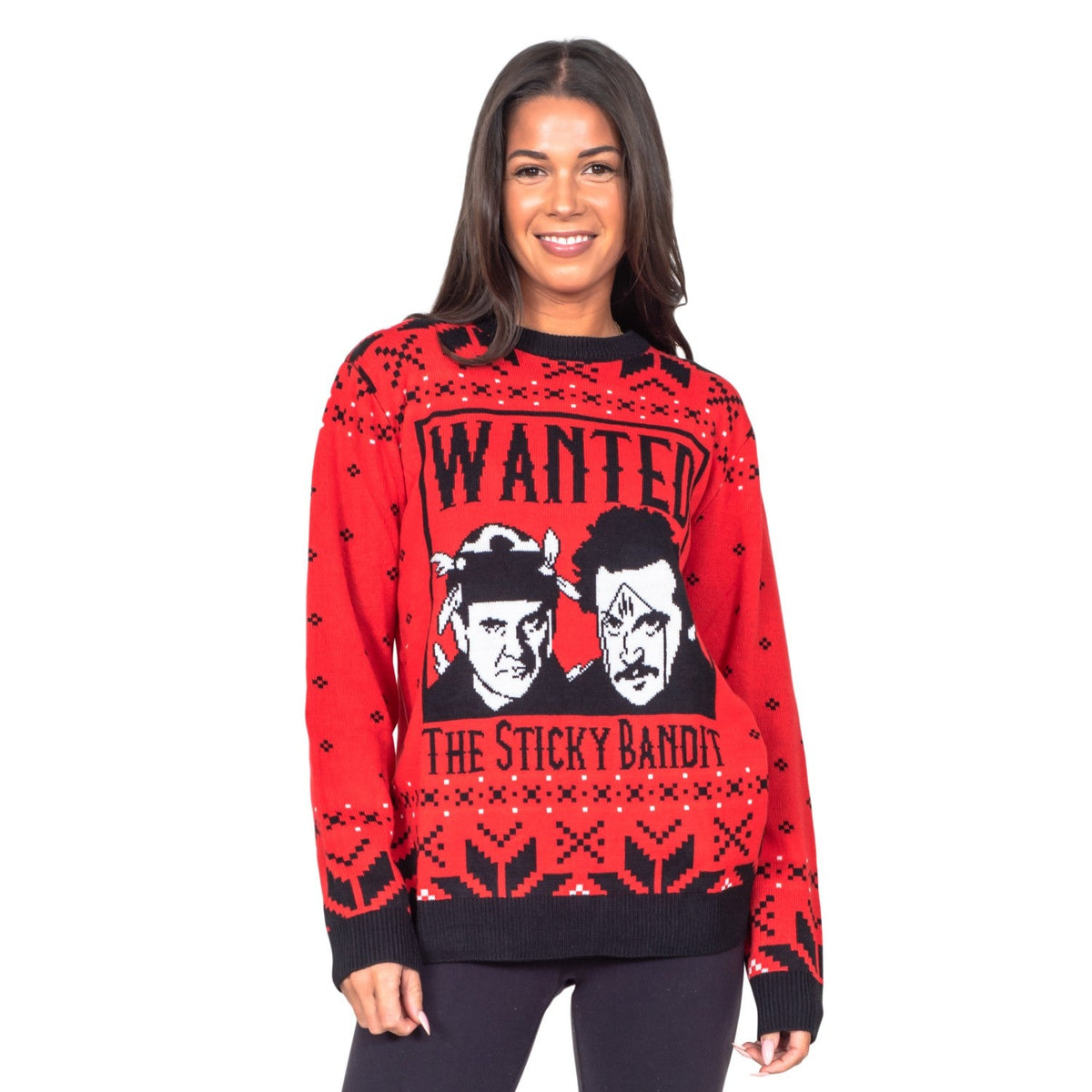 Sticky Bandits 1980s Funny Adult Unisex Holiday Ugly Christmas Sweater - Holiday Gift product image 3