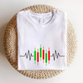 Stock Trader Trading Heartbeat Investor Short Sleeve - Adult & Kids T-Shirts, Sweatshirts & Hoodies apparel design preview 1