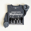 Straight Outta Nightmares Horror Movie Characters - Adult & Kids T-Shirts, Sweatshirts & Hoodies apparel design preview 1