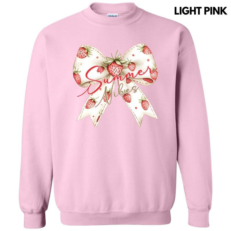 Strawberry Summer Bow 'NLB' - Adult & Kids T-Shirts, Sweatshirts & Hoodies apparel design preview 1