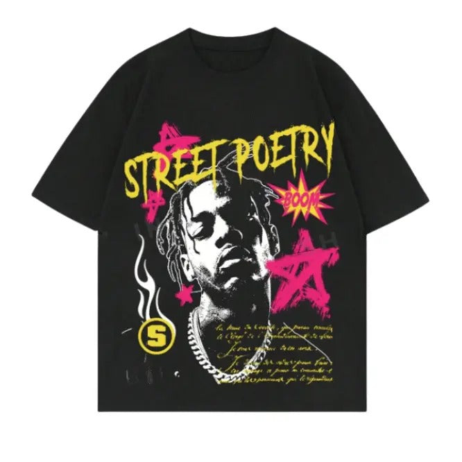 Street Life Casual Portrait Slogan Printed Short - Adult & Kids T-Shirts, Sweatshirts & Hoodies apparel design preview 1