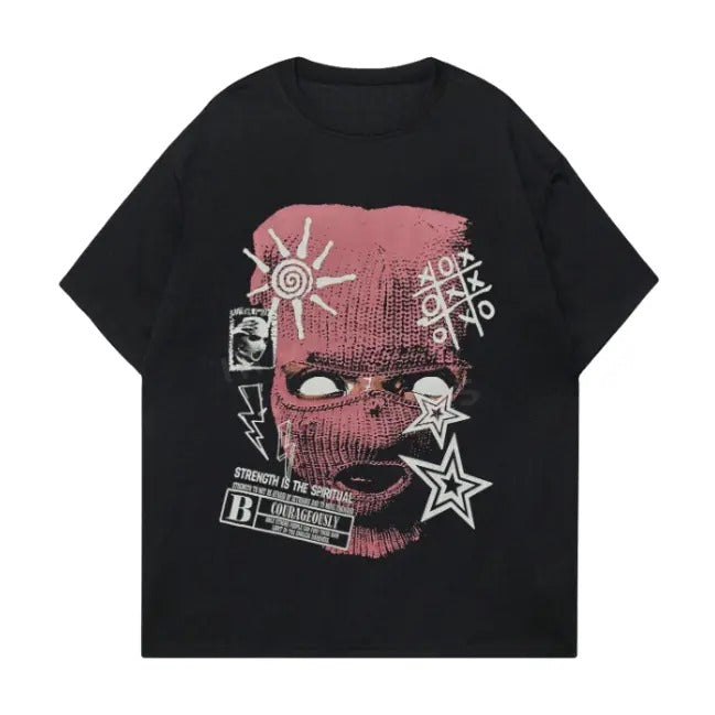 Street Life Printed Short Sleeve Round Neck Size S - Adult & Kids T-Shirts, Sweatshirts & Hoodies apparel design preview 1