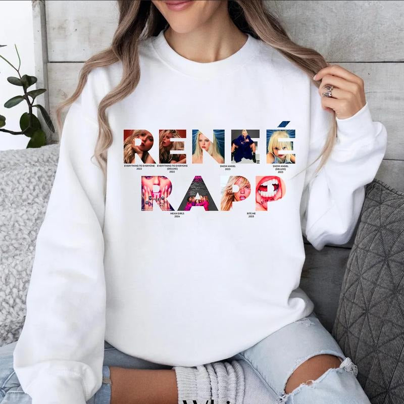 Streetwear ReneeRapp Bite Me Tour Schedule 2025 - Adult & Kids T-Shirts, Sweatshirts & Hoodies apparel design preview 1