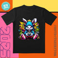 'Burst Bunny' 3D Ear Gaming Controller Hub Date Night - Adult & Kids T-Shirts, Sweatshirts & Hoodies apparel design preview 1