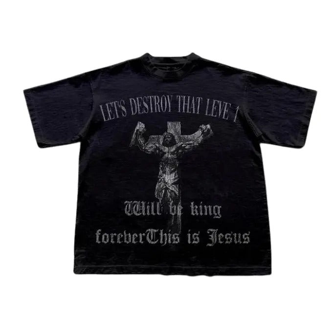 Strong Jesus Retro Medieval Print Graphics Size S 3XL - Adult & Kids T-Shirts, Sweatshirts & Hoodies apparel design preview 1
