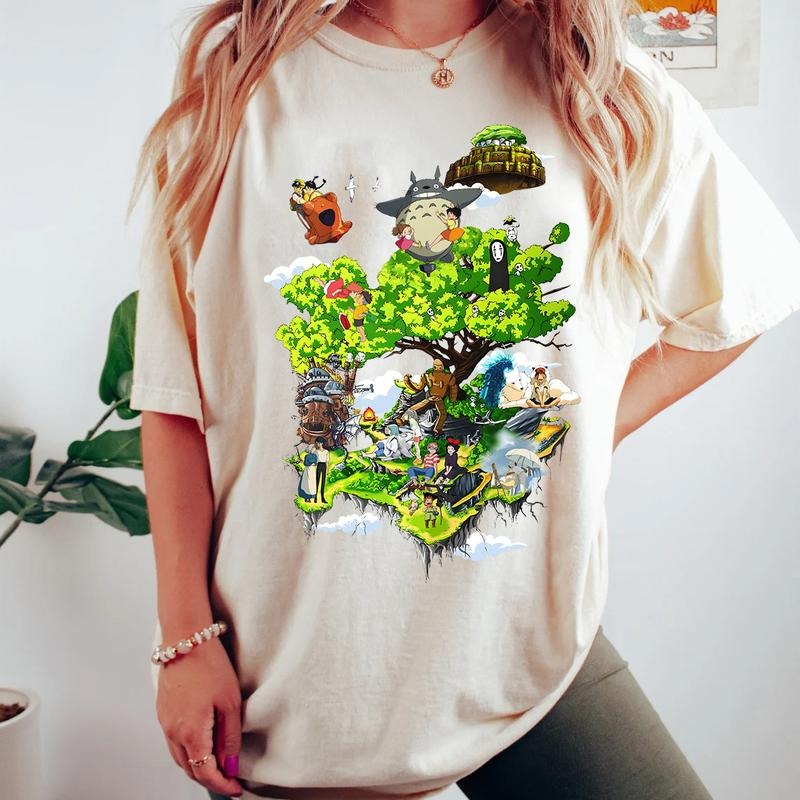 Studio Ghibli All Characters GB401 - Adult & Kids T-Shirts, Sweatshirts & Hoodies apparel design preview 1