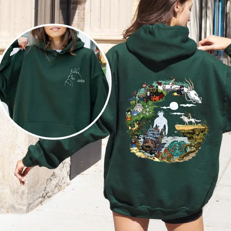 Studio Ghibli Hayao Miyazaki Totoro No Face Howl'S - Adult & Kids T-Shirts, Sweatshirts & Hoodies apparel design preview 1