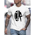 Football Frenzy Print Breathable Soft Casual Short - Adult & Kids T-Shirts, Sweatshirts & Hoodies apparel design preview 1