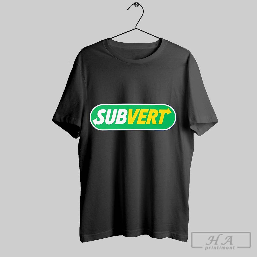 Subvert Subway Parody Logo Sweater And V Neck - Adult & Kids T-Shirts, Sweatshirts & Hoodies apparel design preview 1