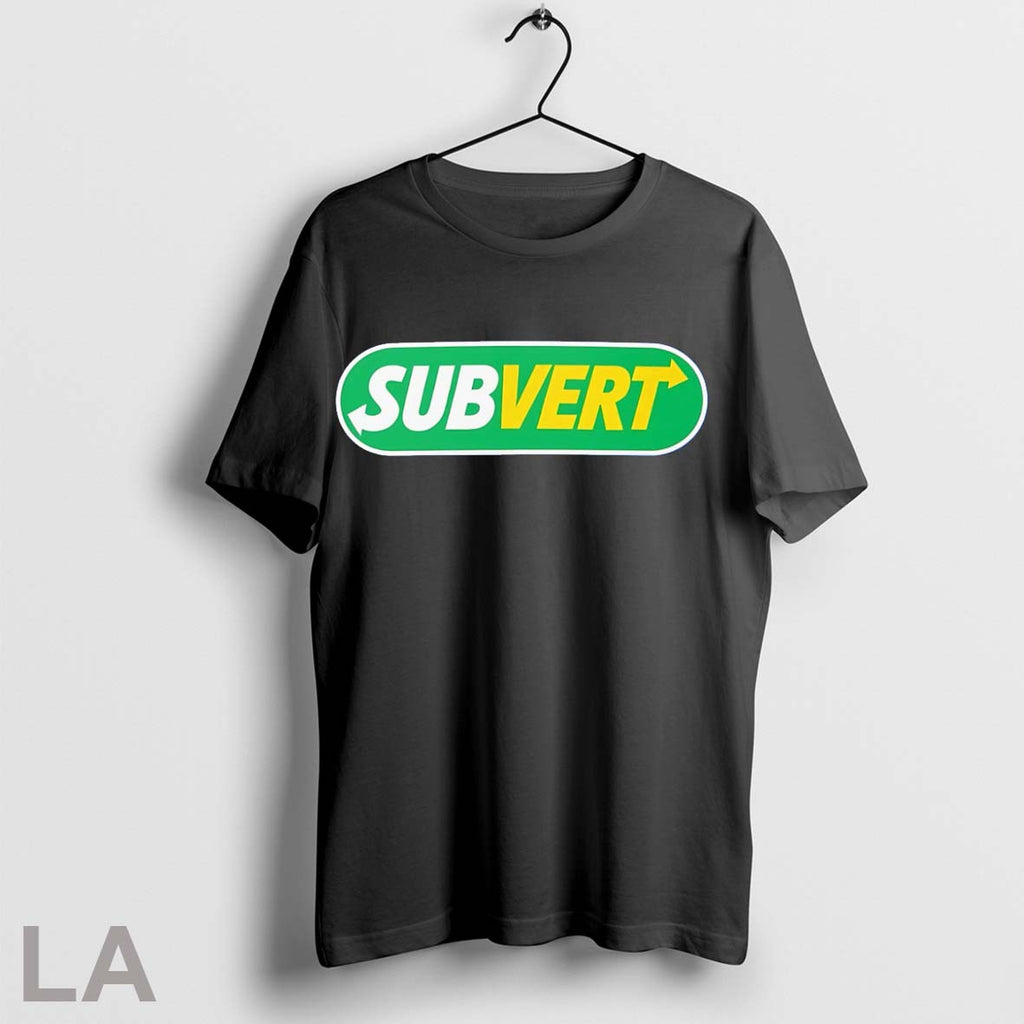 Subvert Subway Parody Logo - Adult & Kids T-Shirts, Sweatshirts & Hoodies apparel design preview 1