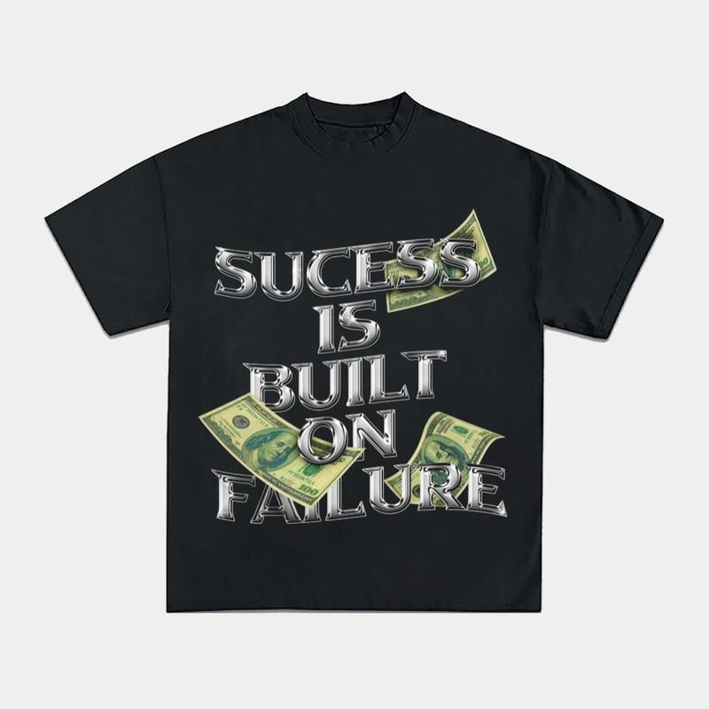 Sucess Is Built Failure Y2k Vintage Top Streetwear - Adult & Kids T-Shirts, Sweatshirts & Hoodies apparel design preview 1