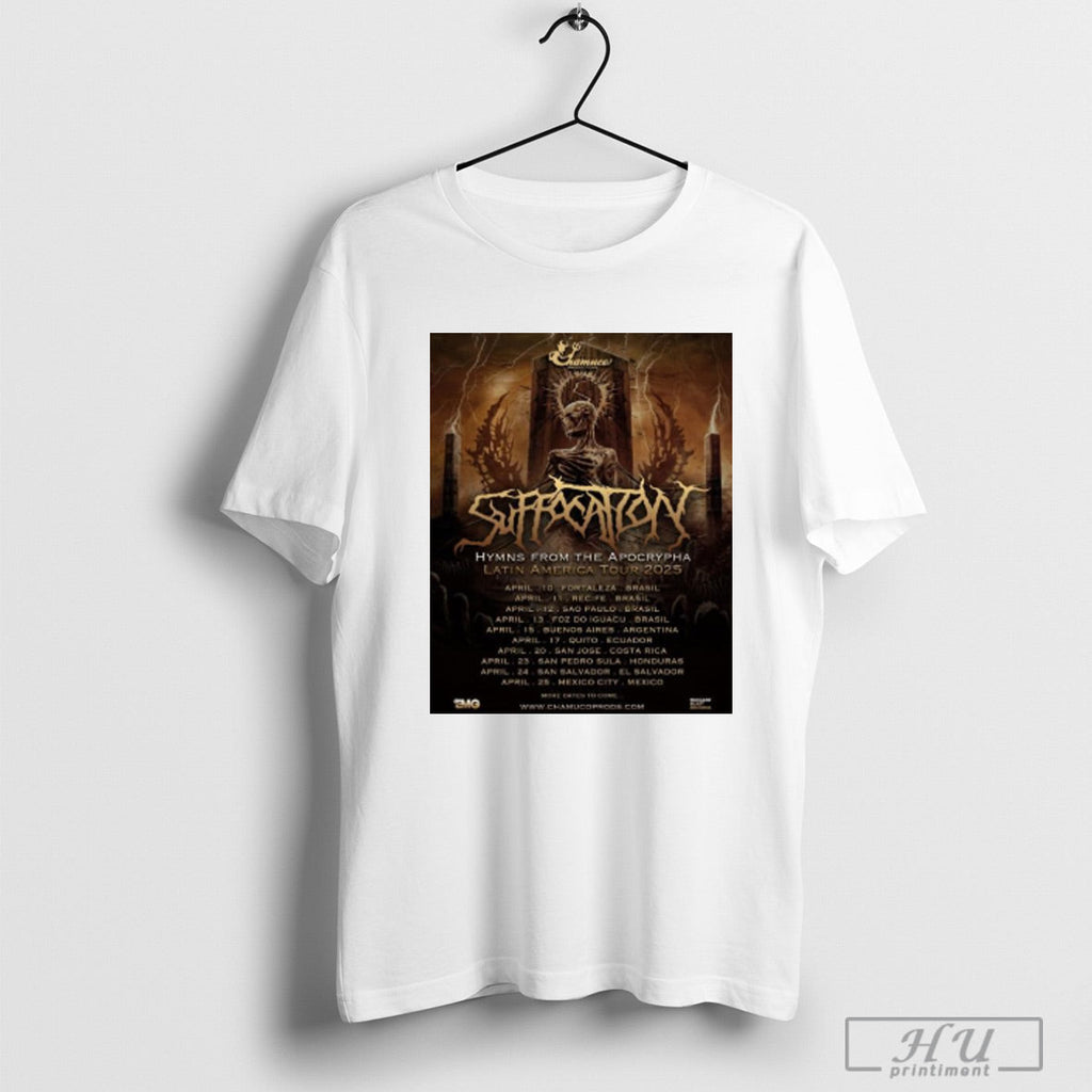 Suffocation Hymns From The Apocrypha Latin America - Adult & Kids T-Shirts, Sweatshirts & Hoodies apparel design preview 1