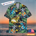 Summer Beach Button Down Taco Dinosaur Hawaiian - Adult & Kids T-Shirts, Sweatshirts & Hoodies apparel design preview 1