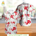 MLB Hawaiian Summer Bloom Phillies Floral P Logo - Adult & Kids T-Shirts, Sweatshirts & Hoodies apparel design preview 1