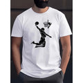 Basketball Dunk Jump Silhouette Print Short Sleeved - Adult & Kids T-Shirts, Sweatshirts & Hoodies apparel design preview 1