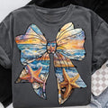 Summer Coastal Ocaen Coquette Girly Bow Beach Her - Adult & Kids T-Shirts, Sweatshirts & Hoodies apparel design preview 1