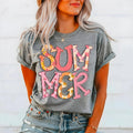 Summer Doodle Letters Strawberries DTF Transfers THIS - Adult & Kids T-Shirts, Sweatshirts & Hoodies apparel design preview 1