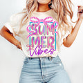 Summer Coquette Retro Beach Hello Checkered - Adult & Kids T-Shirts, Sweatshirts & Hoodies apparel design preview 1