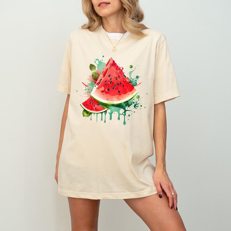 Summer Watermelon Drinks Fresh Food Lover Drink - Adult & Kids T-Shirts, Sweatshirts & Hoodies apparel design preview 1