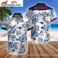 Summertime Touchdown Floral Patriots Hawaiian - Adult & Kids T-Shirts, Sweatshirts & Hoodies apparel design preview 1