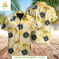 Hawaiian Bright Yellow MLB Baseball Apparel Sunny - Adult & Kids T-Shirts, Sweatshirts & Hoodies apparel design preview 1